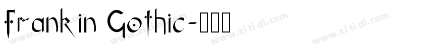 Frankin Gothic字体转换